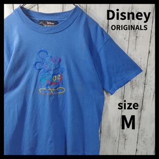 ディズニー(Disney)の【Disney ORIGINALS】刺繍ミッキーTシャツ　半袖　レインボー　虹(Tシャツ/カットソー(半袖/袖なし))