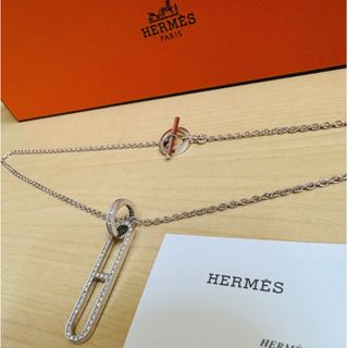 エルメス(Hermes)のHERMES シェーヌダンクル　ネックレス　WG ダイヤモンド(ネックレス)