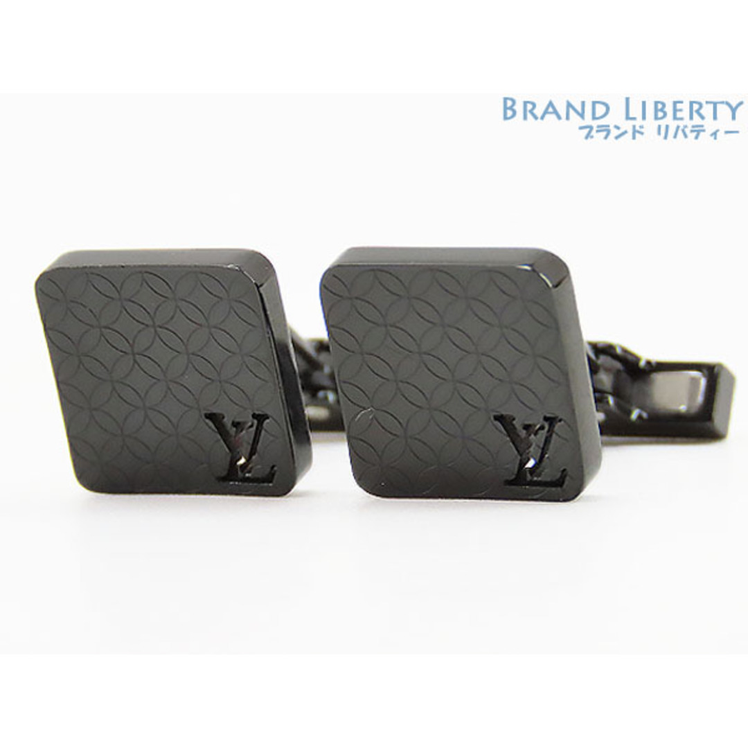 Louis Vuitton Champs Elysees Textured Silver Tone Cufflinks Louis Vuitton