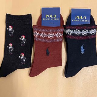 ポロラルフローレン(POLO RALPH LAUREN)のモモ様専用　新品　女性ポロラルフローレン　ソックス3足組(ソックス)