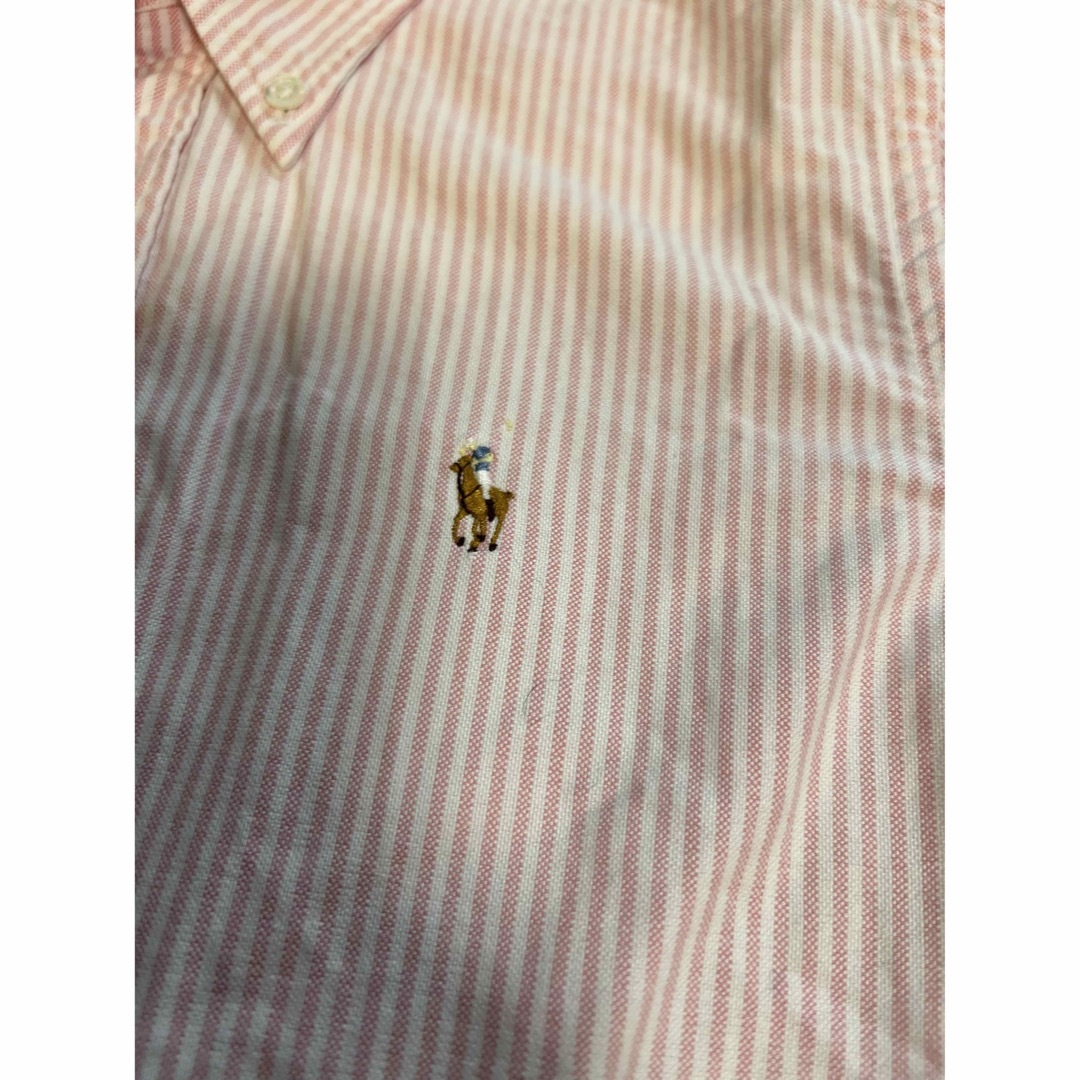 Ralph Lauren(ラルフローレン)のラルフローレン　ストライプワンポイント半袖シャツ レディースのトップス(シャツ/ブラウス(半袖/袖なし))の商品写真