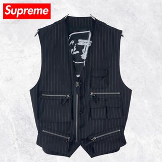 シュプリーム(Supreme)の【希少】シュプリーム×ジャンポールゴルチエ 19SS ピンストライプ ベスト M(ベスト)