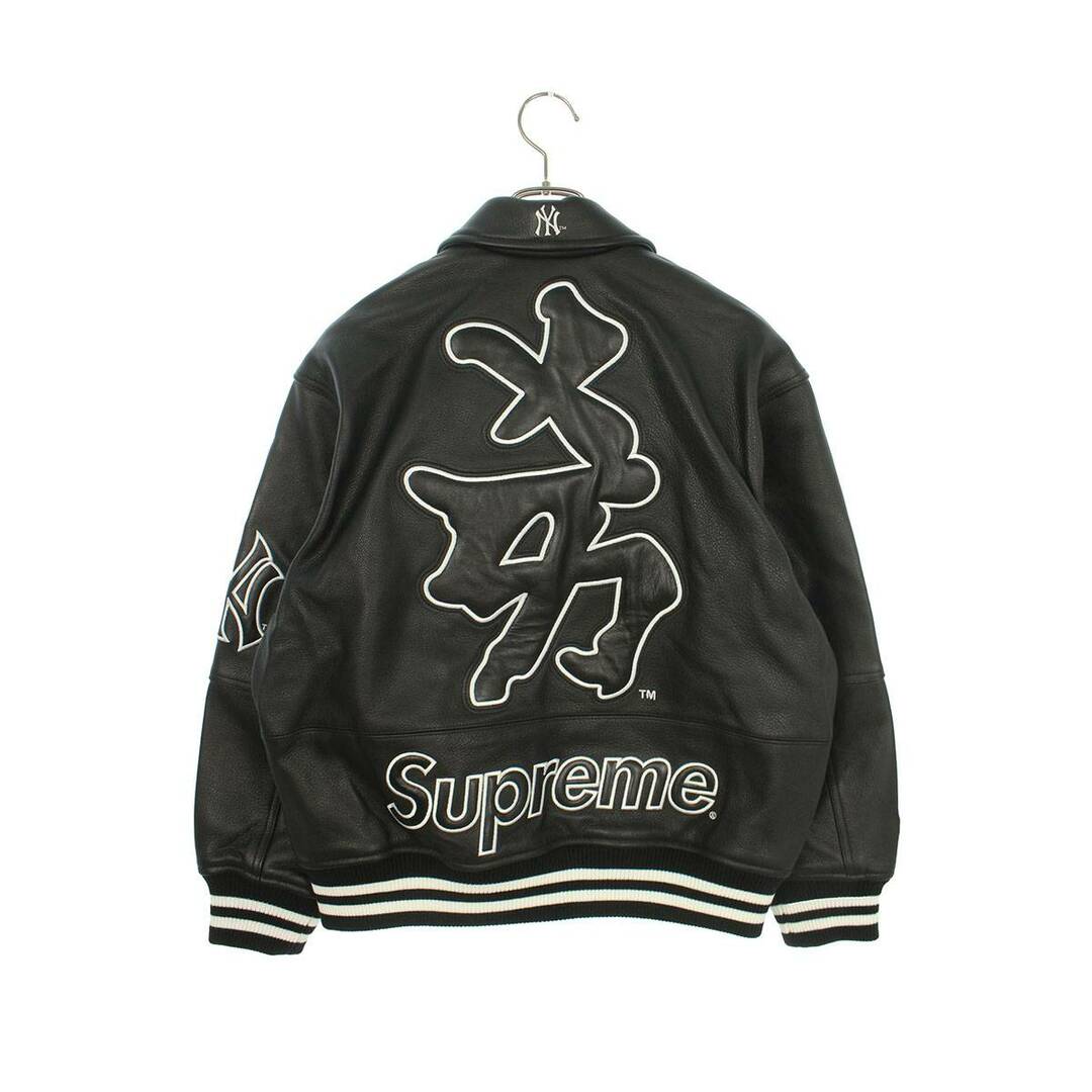 Supreme - シュプリーム ×ヤンキース 22AW Kanji Leather Varsity