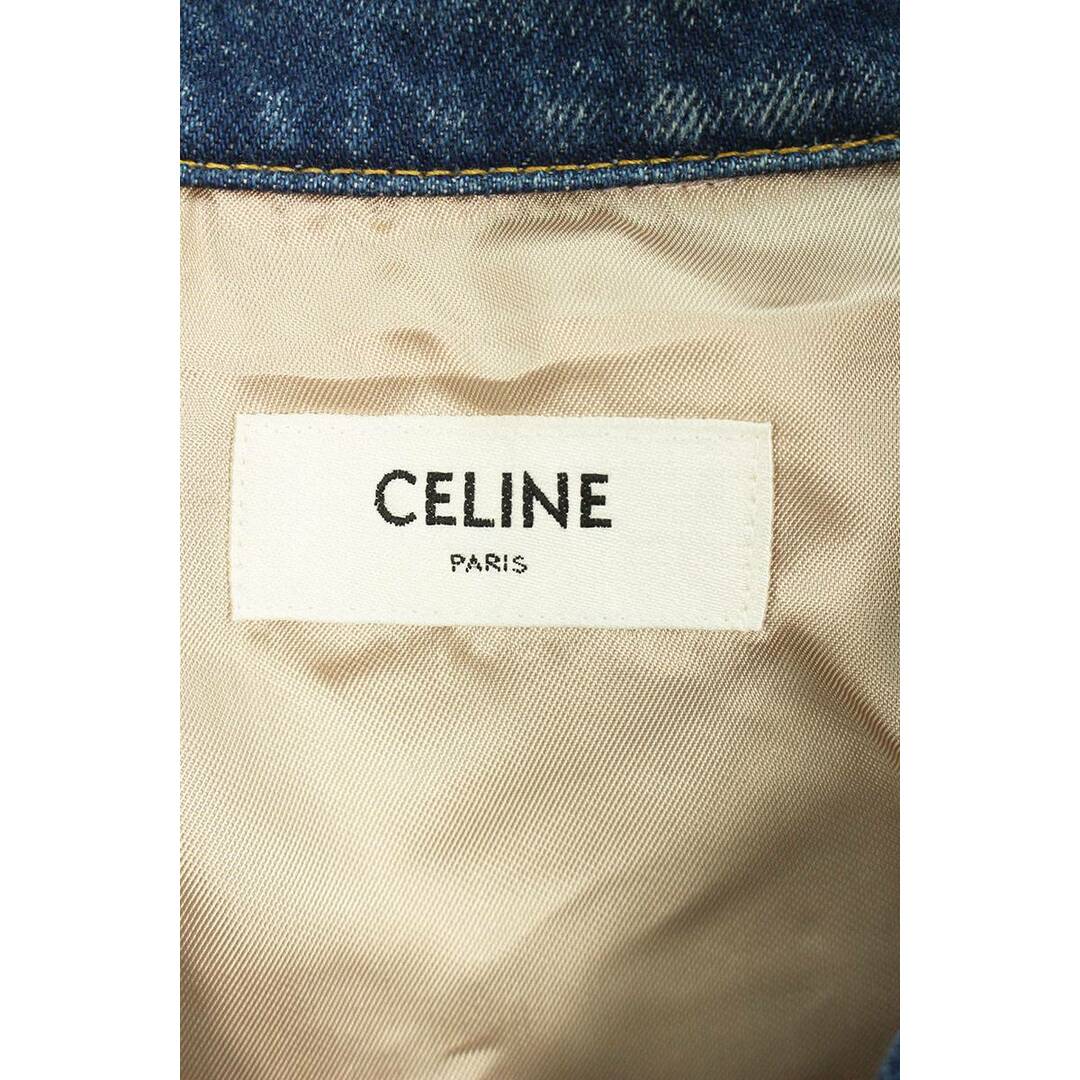 celine(セリーヌ)のセリーヌバイエディスリマン  22SS  2Q398930F スターエンブロイダリールーズテディデニムジャケット メンズ L メンズのジャケット/アウター(Gジャン/デニムジャケット)の商品写真