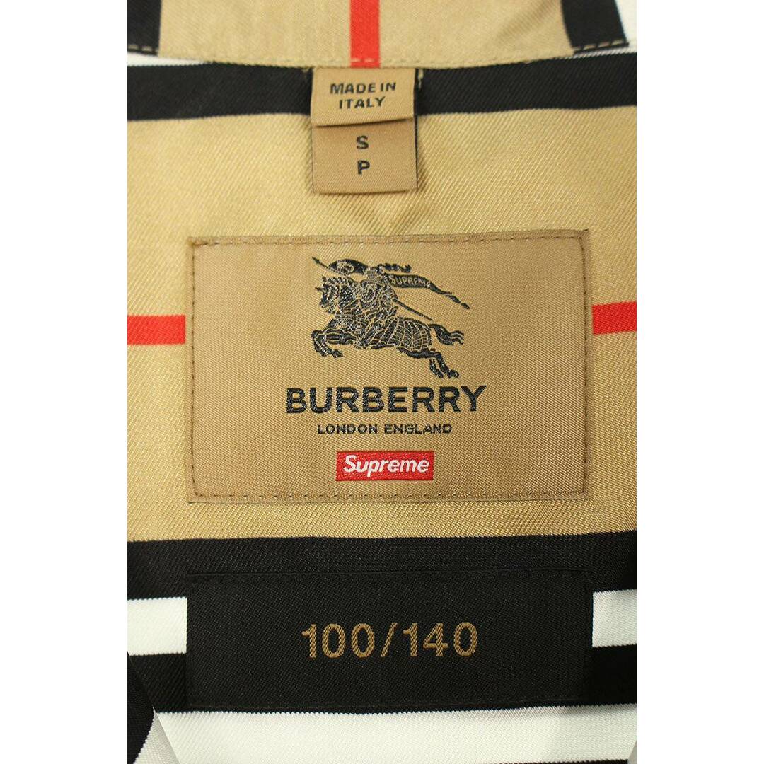 Supreme(シュプリーム)のシュプリーム ×バーバリー Burberry  22SS  Silk S/S Pajama Shirt シルクチェック柄パジャマ半袖シャツ メンズ S メンズのトップス(シャツ)の商品写真