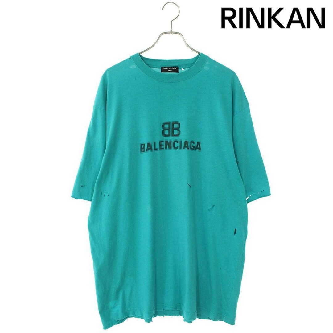 バレンシアガ  ダメージ加工カットソー Tシャツ