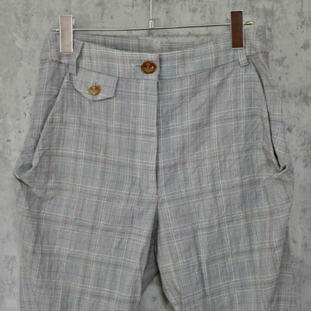 Vivienne Westwood 立体裁断 サマーウールチェックパンツ