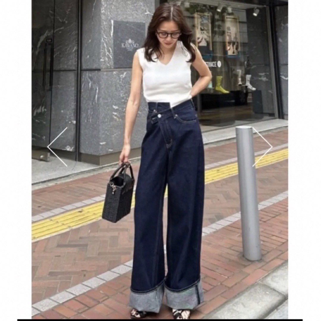 MOUSSY CROSS WAIST WIDE STRAIGHT♡濃 6