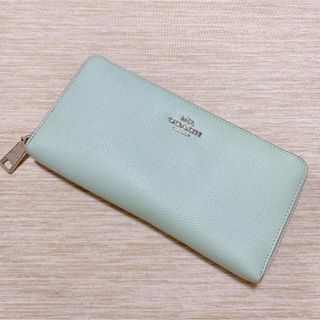 コーチ(COACH)のcoach コーチ　長財布　ウォレット　ミントグリーン(財布)