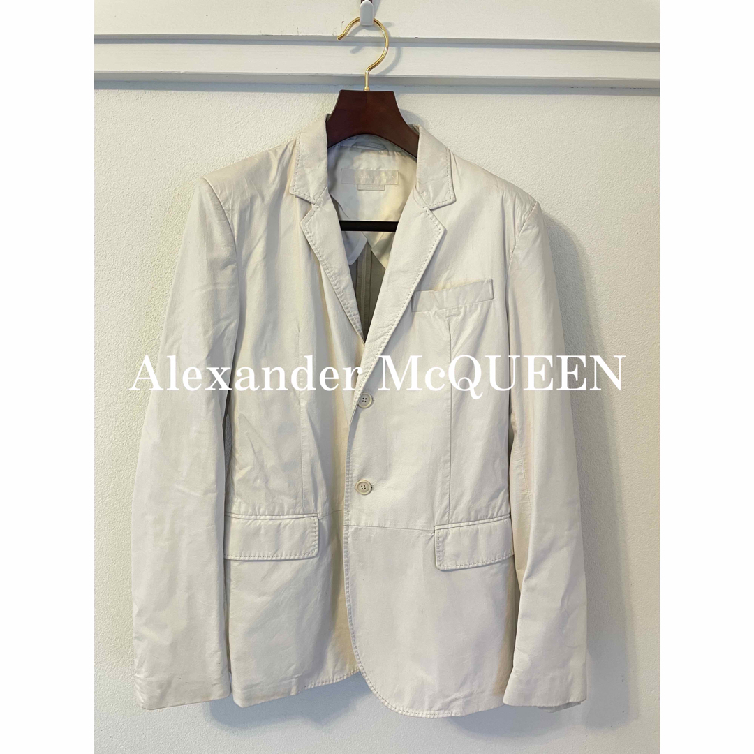 Alexander McQueen テーラードジャケット　レザージャケットテーラードジャケット