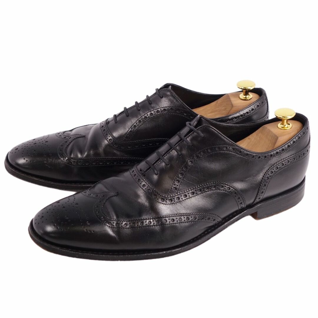 PRADA(プラダ)のプラダ PRADA レザーシューズ オックスフォードシューズ フルブローグ カーフレザー 革靴 メンズ 9.5(29cm相当) ブラック メンズの靴/シューズ(ドレス/ビジネス)の商品写真