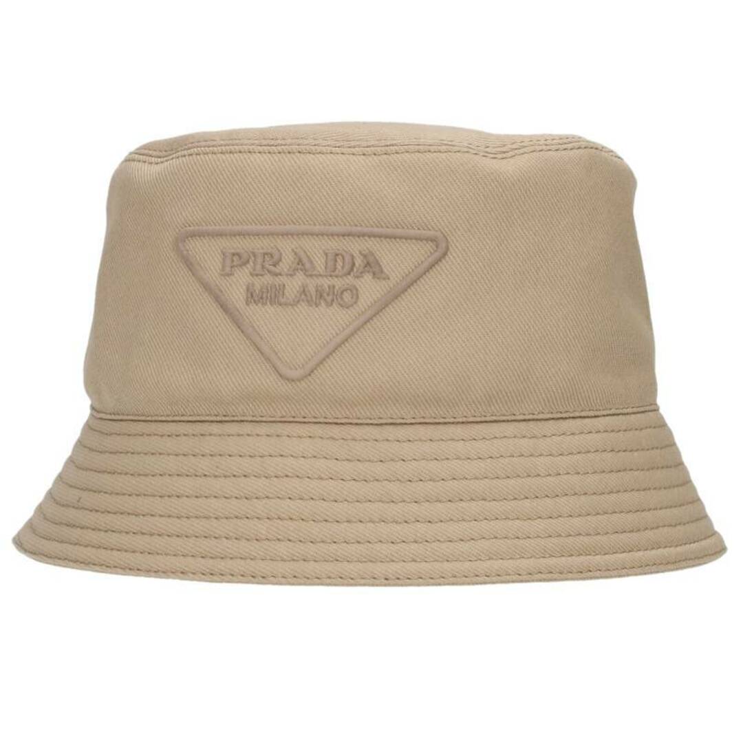 PRADA(プラダ)のプラダ  2HC137 ロゴ刺繍バケットハット メンズ XL ハンドメイドのファッション小物(帽子)の商品写真