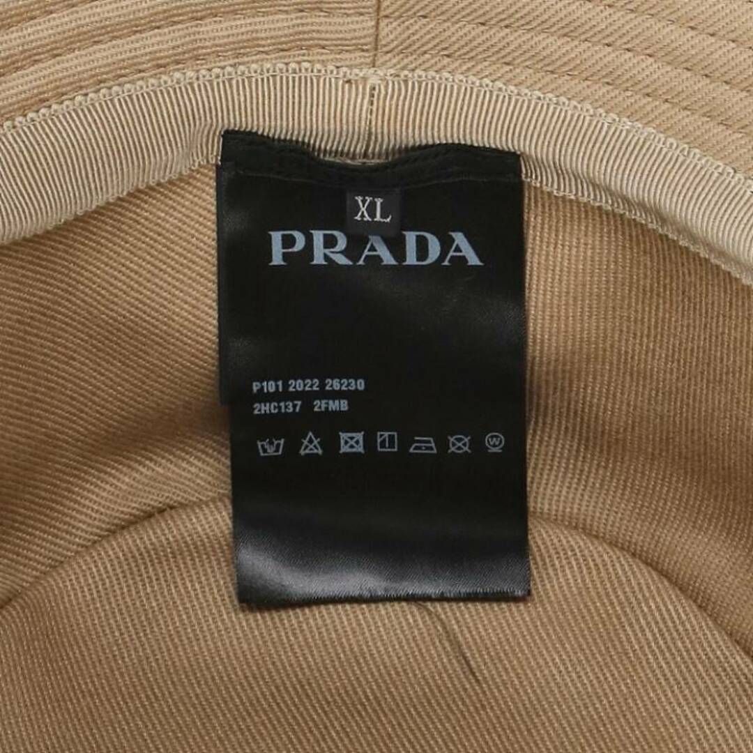 PRADA(プラダ)のプラダ  2HC137 ロゴ刺繍バケットハット メンズ XL ハンドメイドのファッション小物(帽子)の商品写真