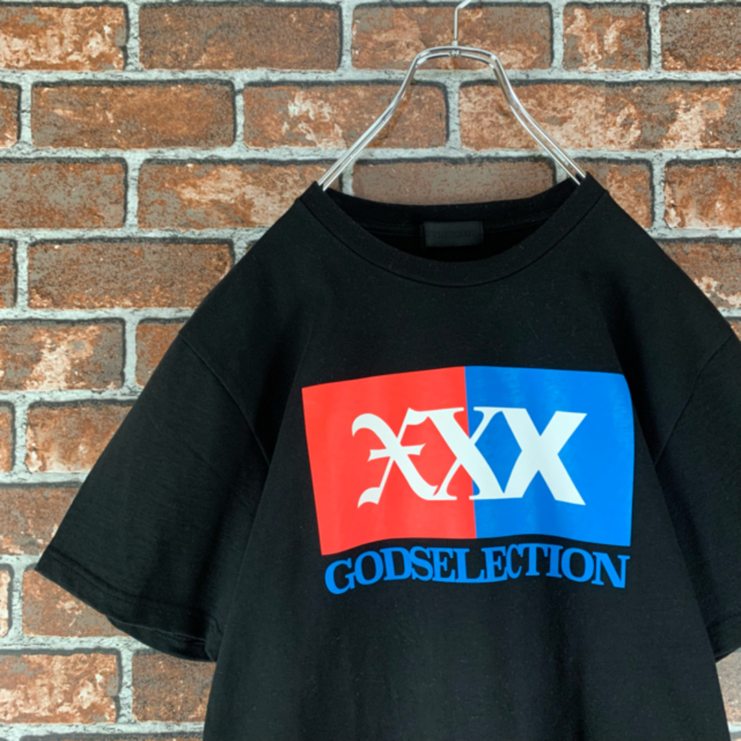 【即完売】ゴッドセレクションXXX　センターボックスロゴ　ブラック　Tシャツ