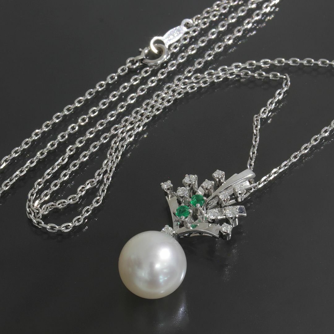 MIKIMOTO - ミキモト アコヤパール 10.7mm エメラルド ダイヤ