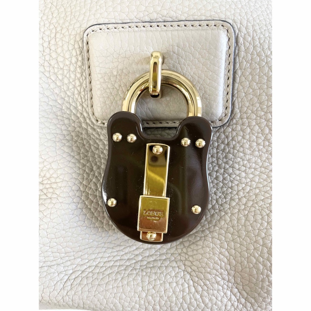 【今だけ！】極美品　LOEWE　ロエベ　ハンドバッグ　カリエ　ベージュ