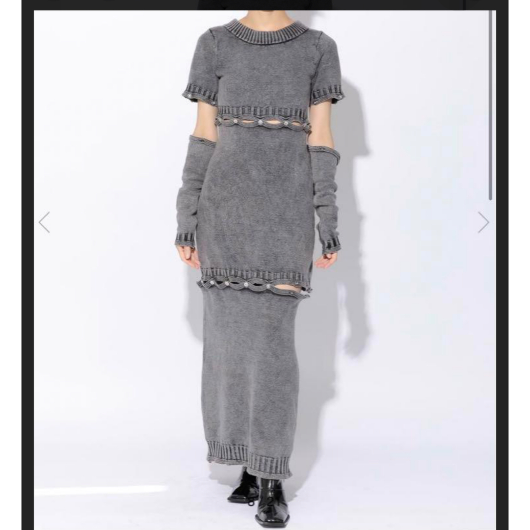 Bubbles(バブルス)のmelt the lady  button open knit onepiece レディースのワンピース(ロングワンピース/マキシワンピース)の商品写真