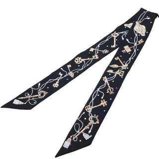 エルメス(HERMES)の　エルメス HERMES ツイリー　Les Cles a Pois マルチカラー シルク100％ レディース スカーフ(バンダナ/スカーフ)