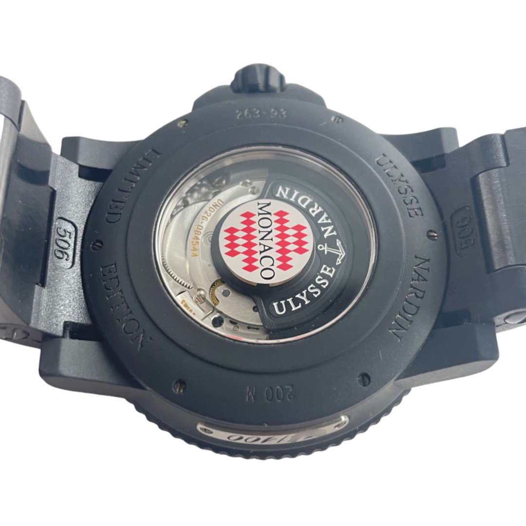 ユリスナルダン ULYSSE NARDIN マリーンダイバー リミテッドエディション 263-93 ブラック SS メンズ 腕時計