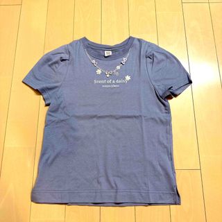 メゾピアノジュニア(mezzo piano junior)のメゾピアノ Jr 150【極美品】♡お花ネックレス♡(Tシャツ/カットソー)