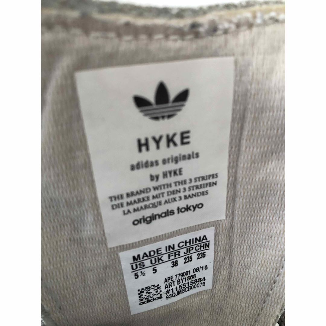 HYKE adidas コラボスニーカー 23.5