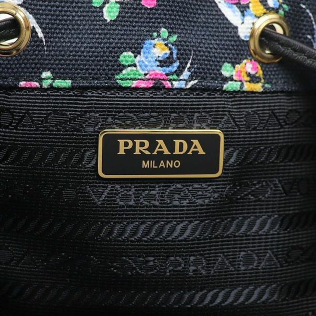 プラダ【PRADA】 ウィッカー キャンバス カゴバッグ