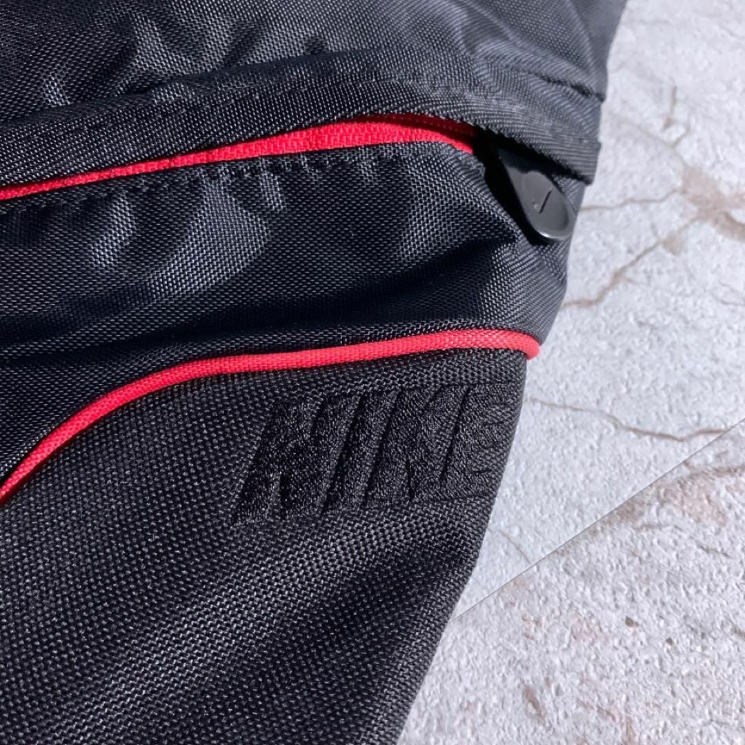 00s NIKE テック ワンショルダー スリング ボディバッグ y2k 黒 赤