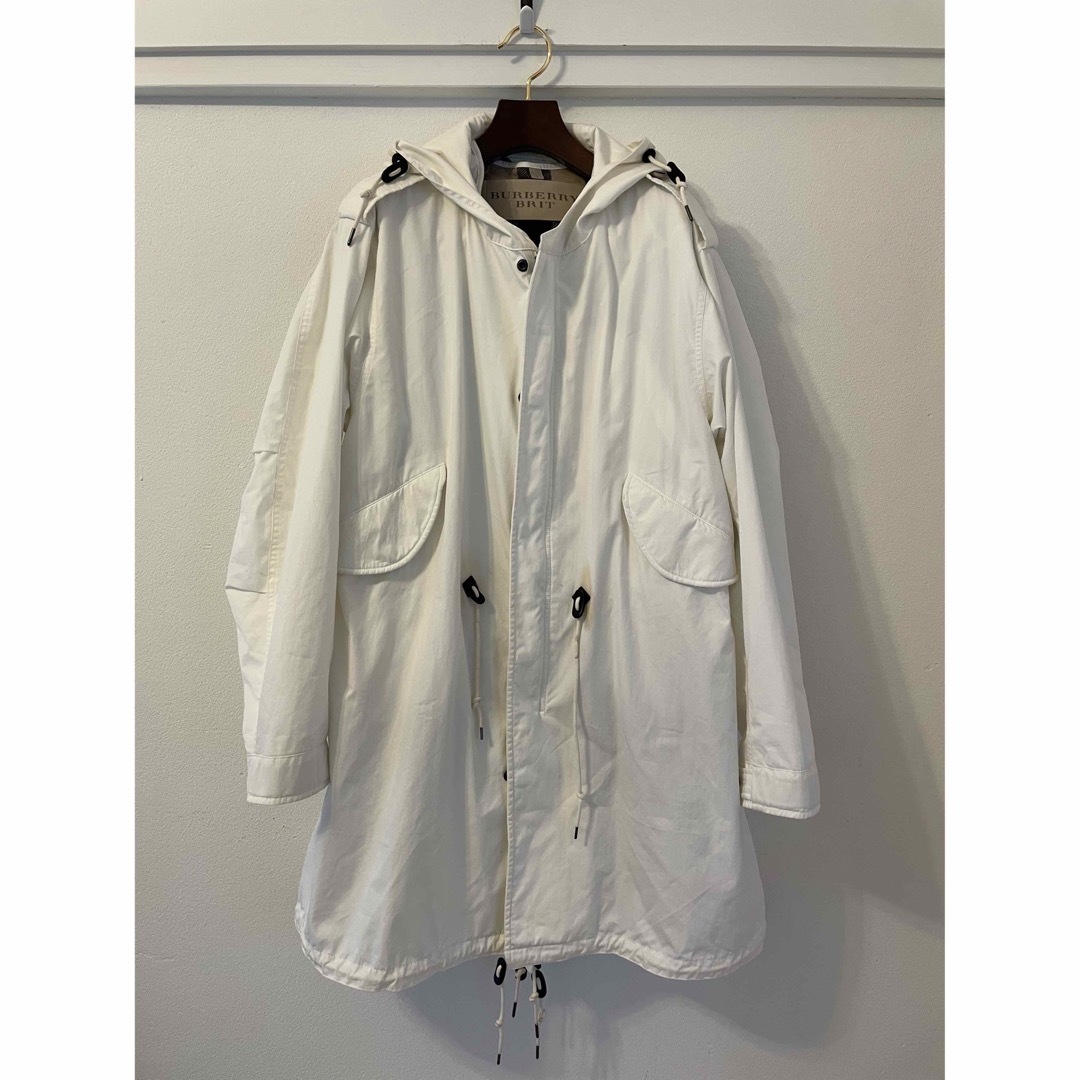 BURBERRY BRIT バーバリー ブリット モッズコート スノーカモ-