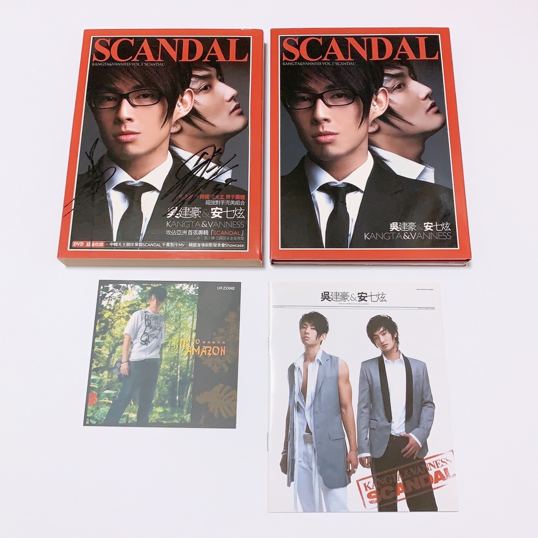 直筆サイン入り カンタ＆ヴァネス・ウー 呉建豪 SCANDAL CD DVD