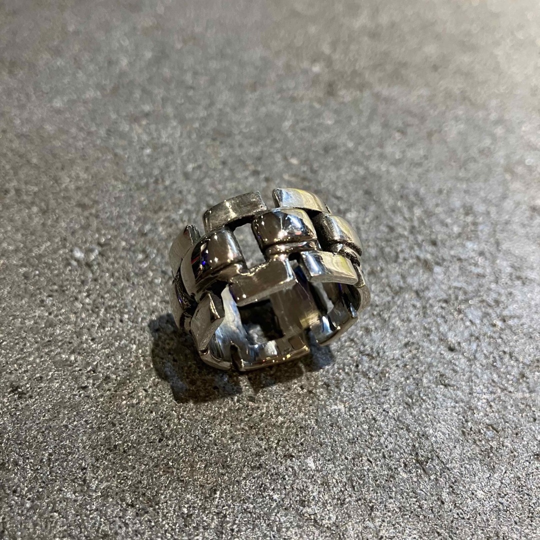 VINTAGE ヴィンテージシルバー925 スクエアモチーフリング/ジュエリー- VINTAGE ヴィンテージシルバー925 スクエアモチーフリング/ジュエリー-