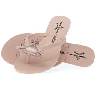 新品　未使用　Melissa ビーチサンダル　アニマル　レオパードリボン