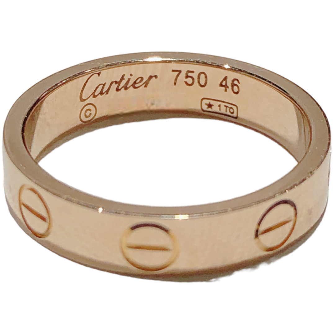 カルティエ Cartier ミニラブリング 750PG ＃46 K18ゴールド ジュエリー-