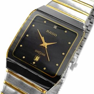 【本物保証】 ラドー RADO フローレンス メンズ クォーツ 電池 腕時計 黒文字盤 115 3777 4