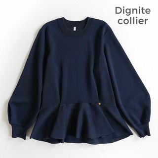 ディニテコリエ(Dignite collier)の173*ディニテコリエ サーブルストレッチペプラムプルオーバー.(Tシャツ(長袖/七分))