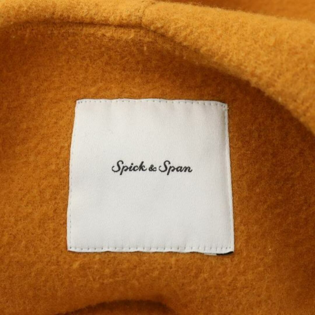 Spick & Span(スピックアンドスパン)のスピック&スパン 20AW ヴェロアフォールドラペルコート 38 M オレンジ レディースのジャケット/アウター(その他)の商品写真