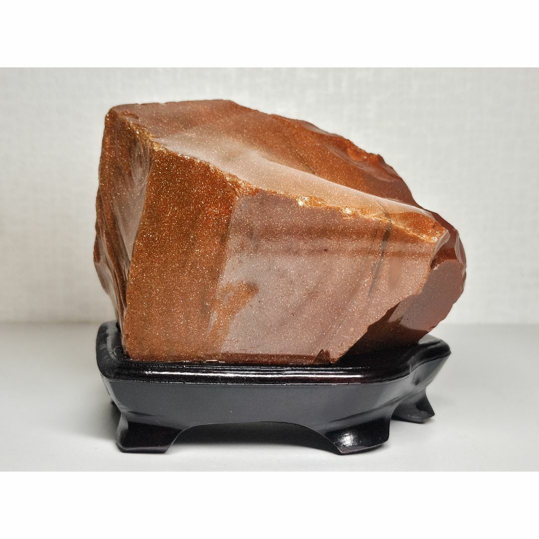 ゴールドストーン 1.1kg 茶金石  原石 鑑賞石 自然石 誕生石 鉱物 鉱石