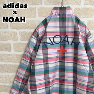 アディダス(adidas)の美品 20AW adidas × NOAH コラボ ナイロンジャケット XL(ナイロンジャケット)