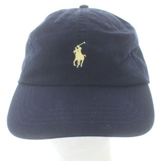 ポロラルフローレン(POLO RALPH LAUREN)のポロ ラルフローレン 帽子 ポニー ロゴ キャップ 紺 ネイビー 黄色(キャップ)