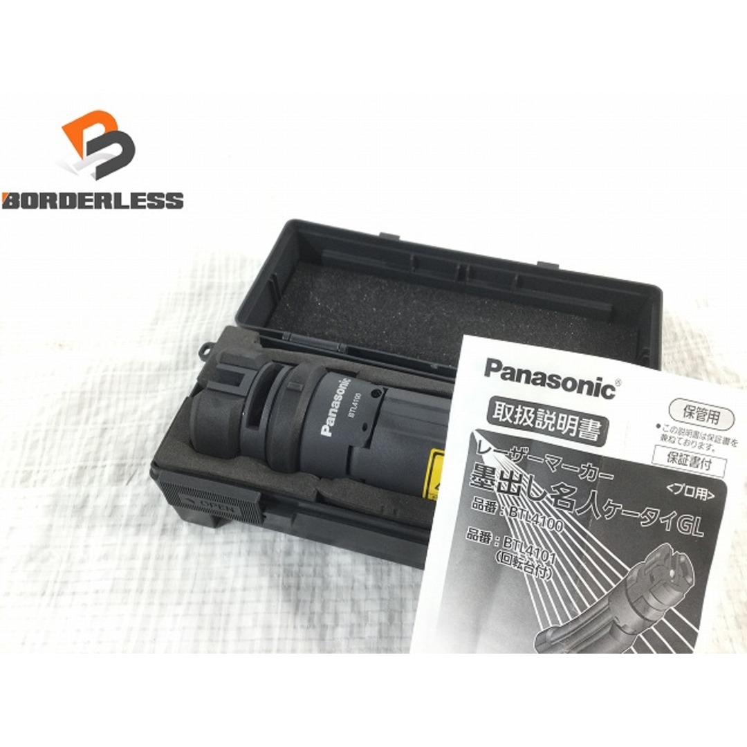 ☆長期保管品☆ Panasonic パナソニック レーザーマーカー 墨出し名人 BTL4100 レーザー墨出し器 ※コメント必読 77328