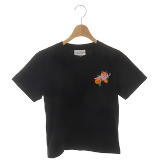 カルネボレンテ コットン刺繍Tシャツ カットソー 半袖 1 黒 ブラック(Tシャツ(半袖/袖なし))