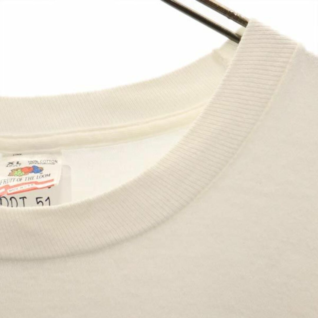 希少 90s ビンテージ USA製 フルーツオブザルーム アフリカ 白Tシャツ
