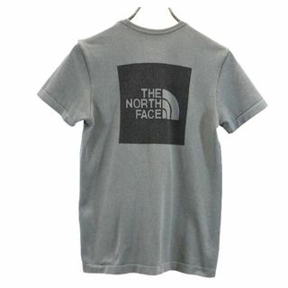 ザノースフェイス(THE NORTH FACE)のノースフェイス アウトドア バックプリント 半袖 Tシャツ S グレー THE NORTH FACE ロゴ ストレッチ レディース 【中古】  【230824】 メール便可(Tシャツ(半袖/袖なし))