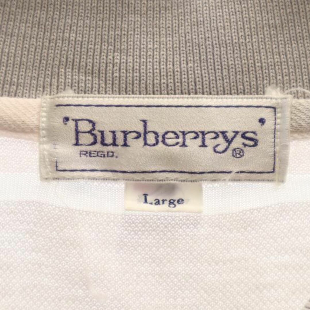 BURBERRY - バーバリーズ 90s オールド ボーダー柄 半袖 ポロシャツ L