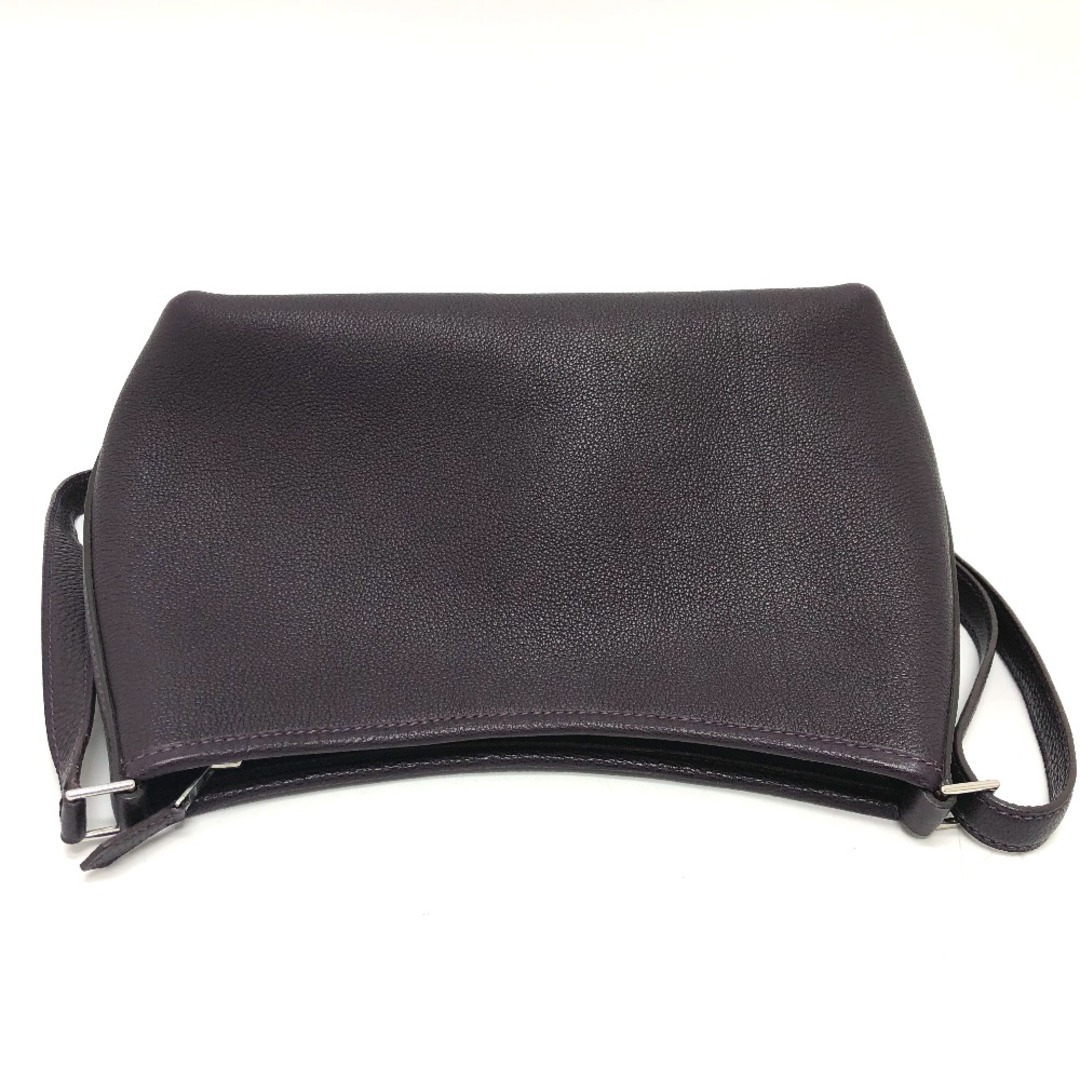 エルメス HERMES ベルランゴ PM ワンショルダー ショルダーバッグ レザー □F刻 レザン パープル 1