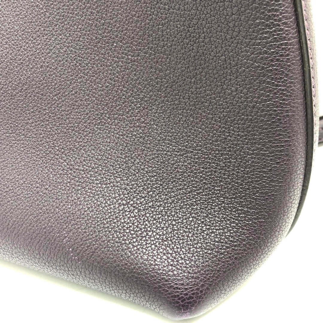 エルメス HERMES ベルランゴ PM ワンショルダー ショルダーバッグ レザー □F刻 レザン パープル 4