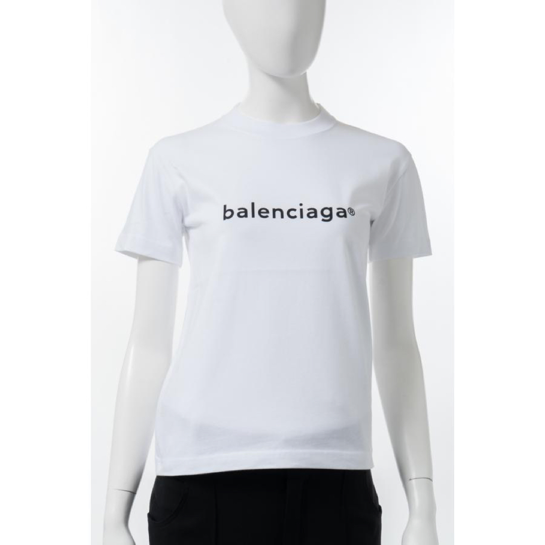 バレンシアガ 美品 21年 ロゴ プリント Tシャツ 半袖 612964 xs