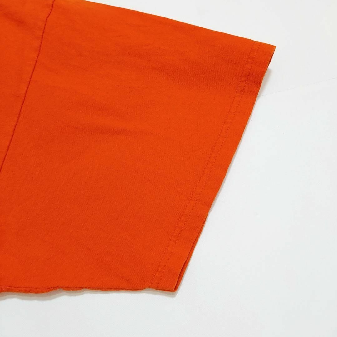 ナイキ センタースウッシュ カレッジプリントTシャツ 2XL オレンジ 黒 白