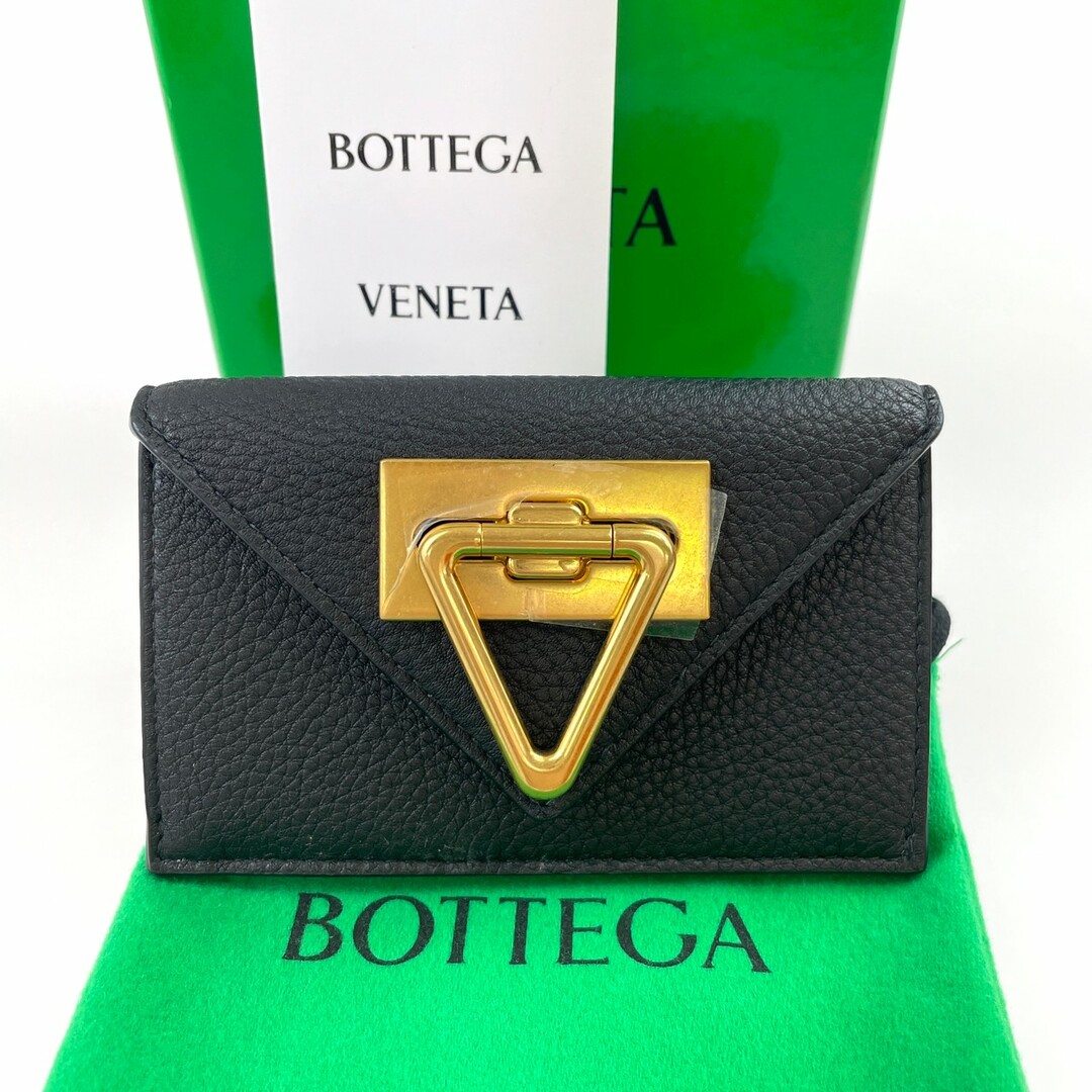 Bottega Veneta(ボッテガヴェネタ)の新品未使用　ボッテガヴェネタ　ブラック コインパース カードケース 名刺入れ レディースのファッション小物(名刺入れ/定期入れ)の商品写真