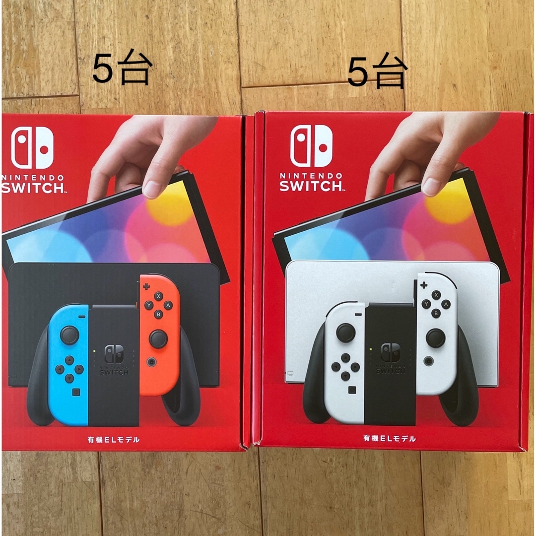 新品 Nintendo Switch 本体 有機EL ホワイト5台 ネオン1台