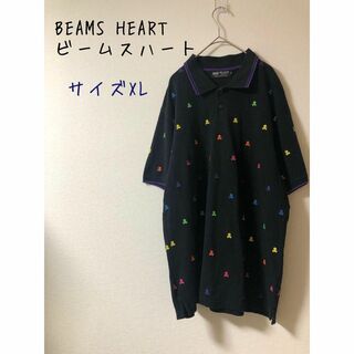 ビームス(BEAMS)のBEAMS HEART/ビームスハート スカル刺繍 半袖ポロシャツ　XL(ポロシャツ)